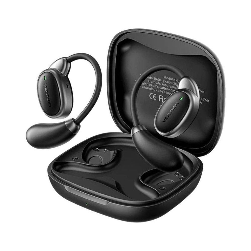 Auriculares Bluetooth Vention Open Ear 013 con estuche de carga/ Autonomía 8h/ Negros