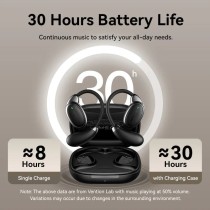 Auriculares Bluetooth Vention Open Ear 013 con estuche de carga/ Autonomía 8h/ Negros