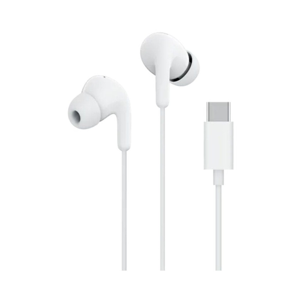 Auriculares Intrauditivos Xiaomi Earphones Tipo-C/ con Micrófono/ USB Tipo-C/ Blancos