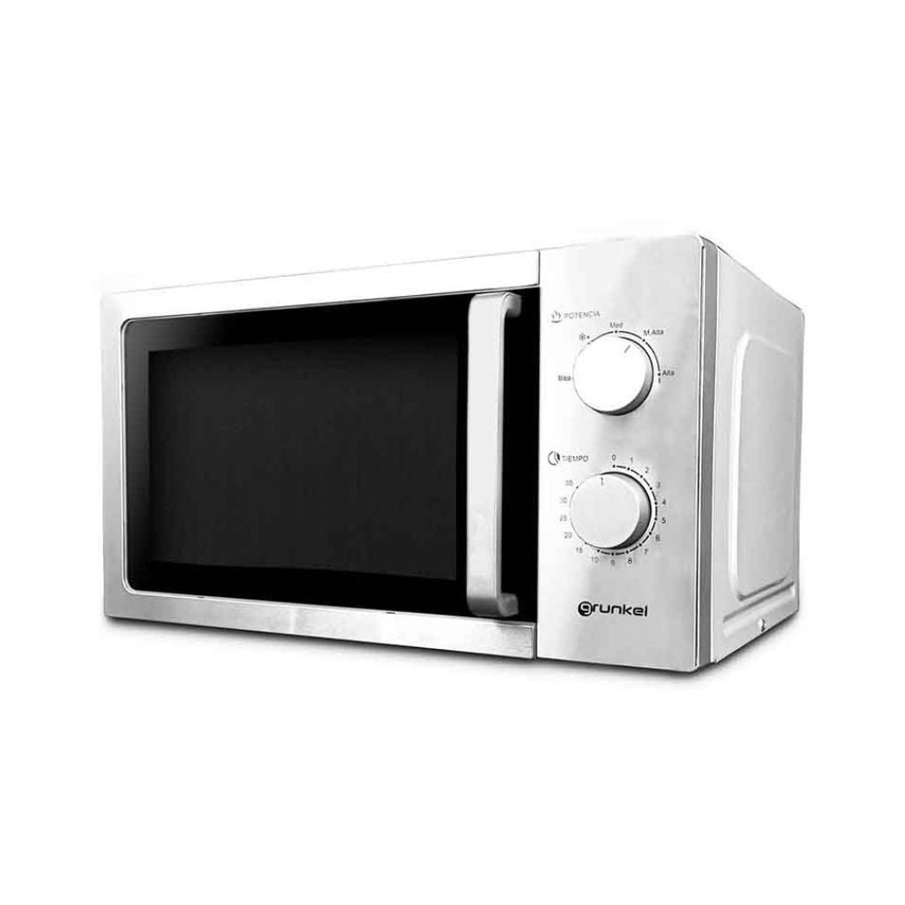 Microondas Grunkel MW-20INOX/ 700W/ Capacidad 20L/ Funcion Grill/ Plata