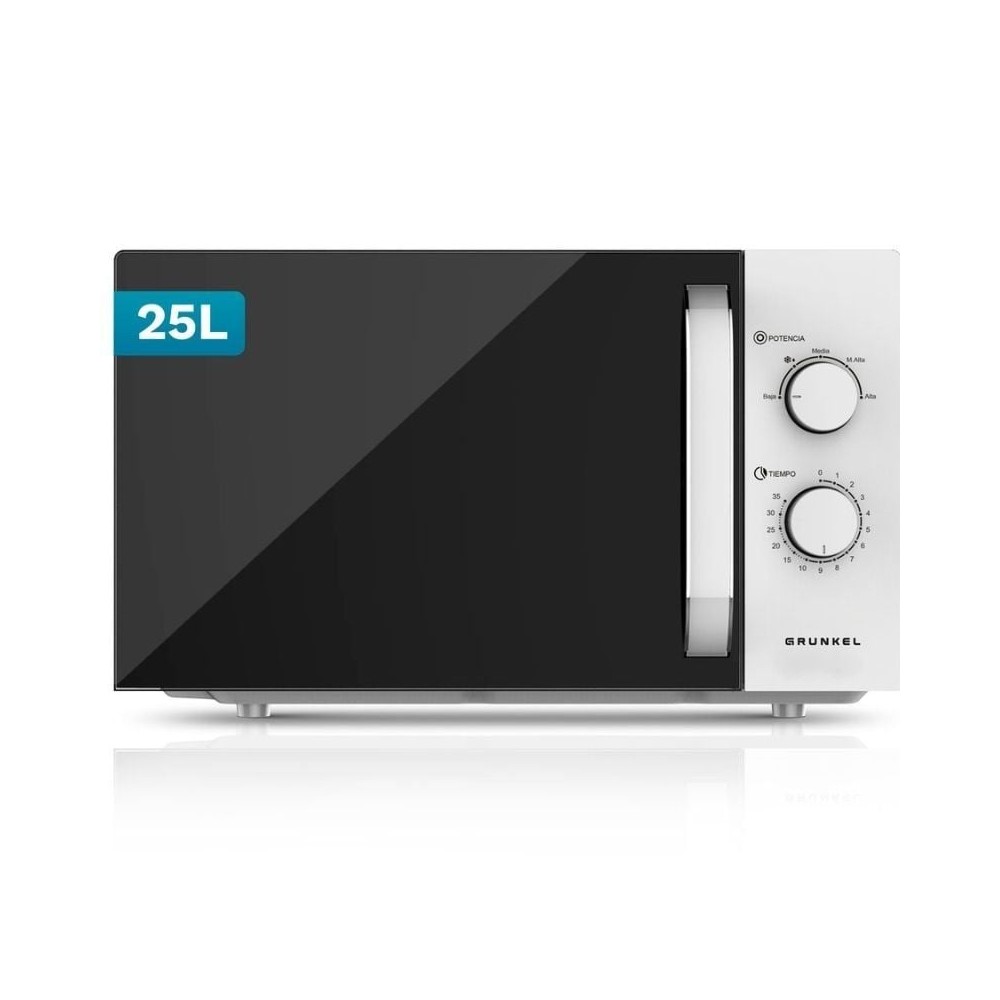 Microondas Grunkel MW-25EASY/ 850W/ Capacidad 25L/ Blanco