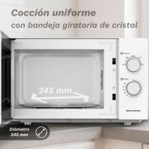 Microondas Grunkel MW-25EASY/ 850W/ Capacidad 25L/ Blanco