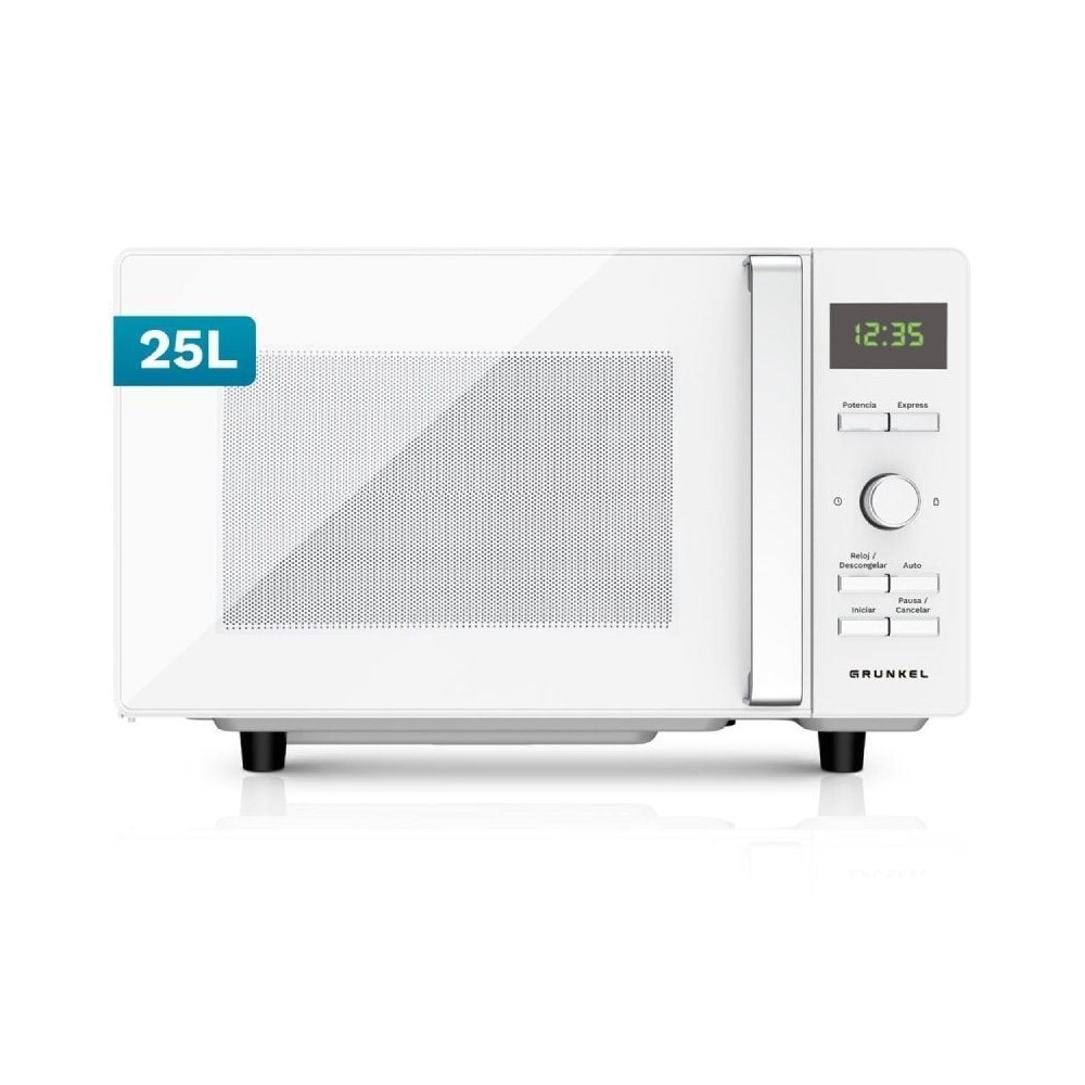 Microondas Grunkel MWD-25FLAT/ 800W/ Capacidad 25L/ Blanco
