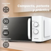 Microondas Grunkel MWG-25GRILL/ 850W/ Capacidad 25L/ Funcion Grill/ Blanco