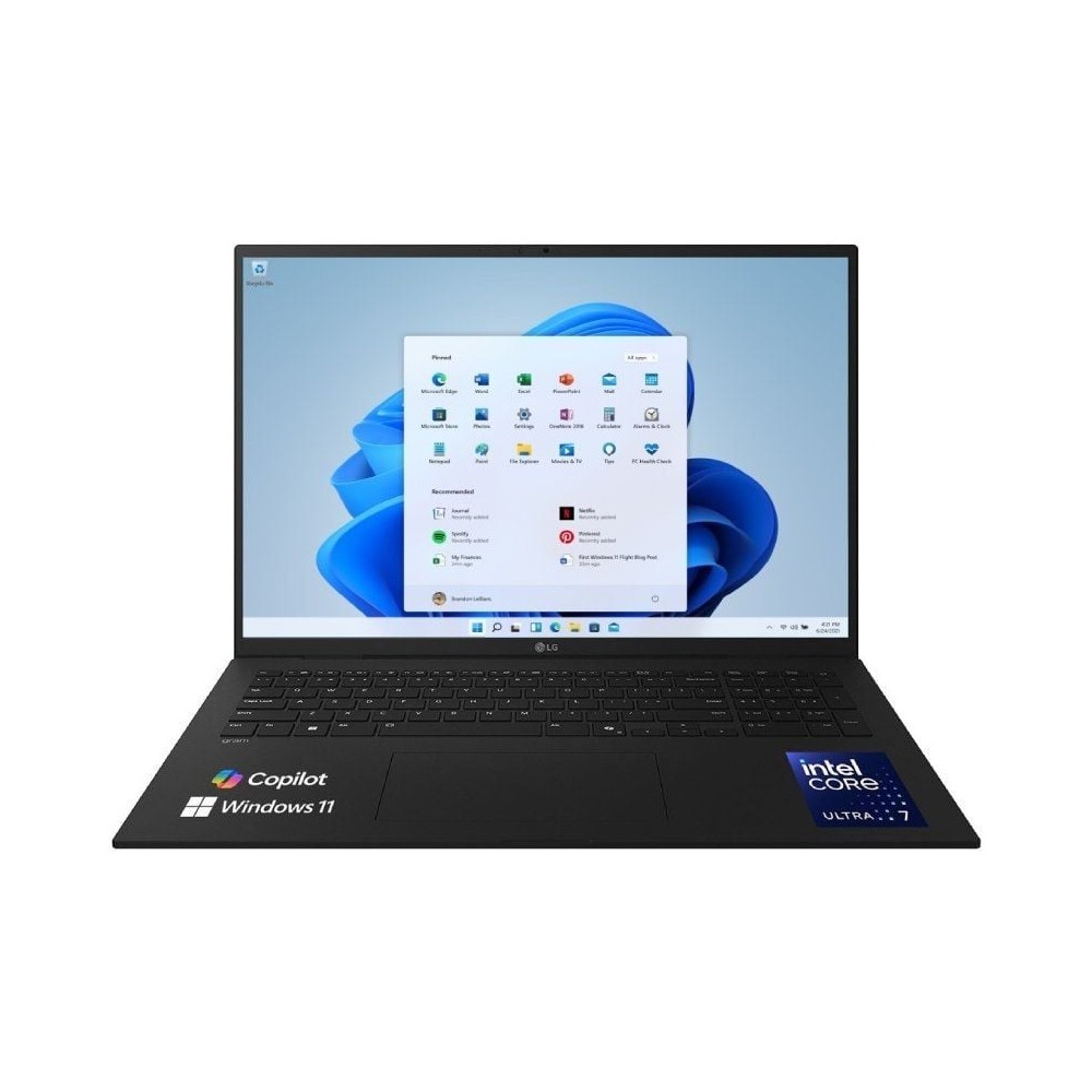 Portátil LG Gram 17Z90T-V.AP88B Intel Core Ultra 7-255H/ 32GB/ 1TB SSD/ 17'/ Win11 Pro