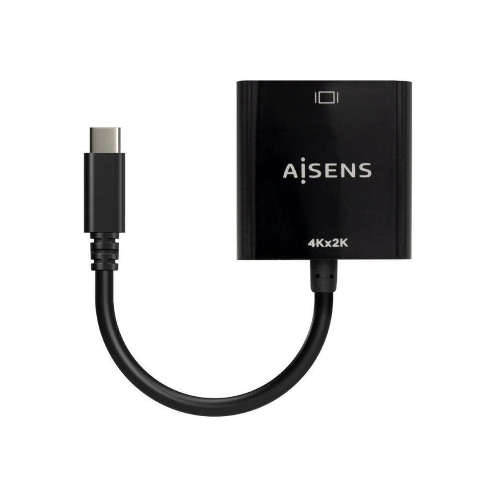 Conversor HDMI 4K 30Hz Aisens A109-0684/ HDMI Hembra - USB Tipo-C Macho/ 15cm/ Negro