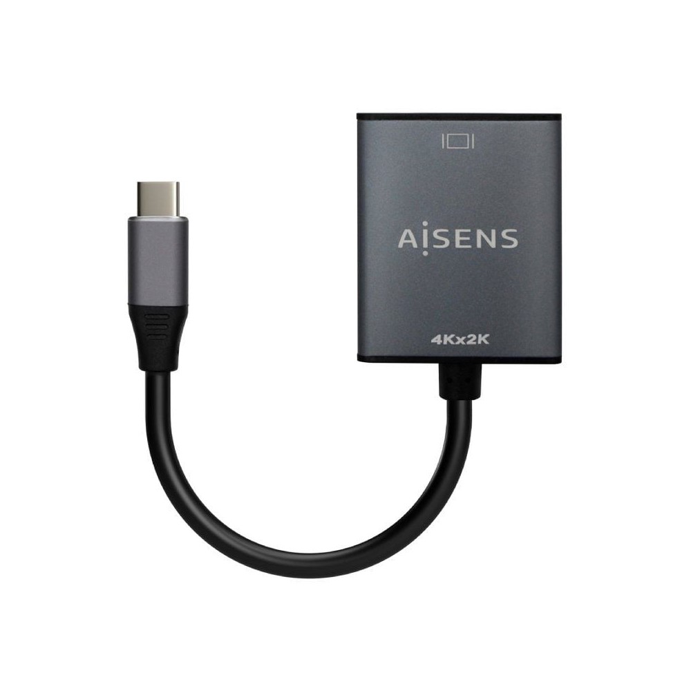 Conversor HDMI 4K 30Hz Aisens A109-0685/ HDMI Hembra - USB Tipo-C Macho/ 15cm/ Gris