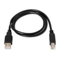 Cable USB 2.0 Impresora Aisens A101-0008/ USB Tipo-B Macho - USB Macho/ 4.5m/ Negro