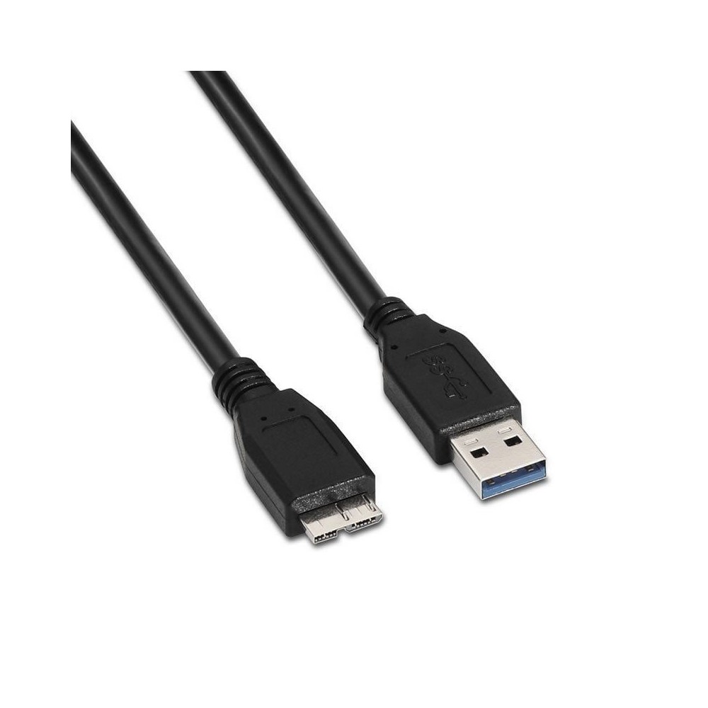 Cable USB 3.0 Aisens A105-0044/ USB Macho - MicroUSB Macho/ 5Gbps/ 2m/ Negro