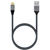 Cable USB 3.1 Tipo-C Aisens A107-0630/ USB Tipo-C Macho - USB Macho/ 10Gbps/ 50cm/ Gris