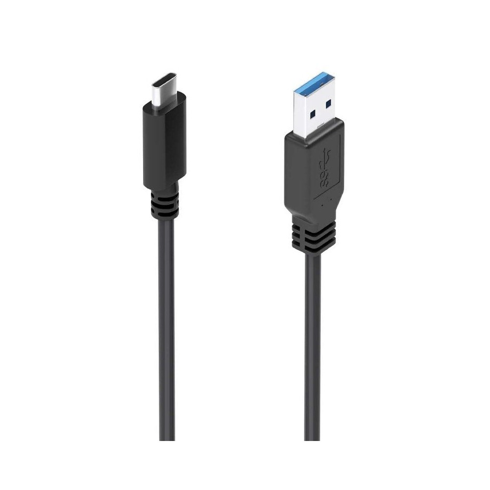 Cable USB 3.1 Tipo-C Aisens A107-0860/ USB Tipo-C Macho - USB Macho/ 10Gbps/ 2m/ Negro