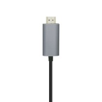 Cable Conversor Aisens A109-0393/ USB Tipo-C Macho - HDMI Macho/ Hasta 27W/ 1250Mbps/ 1.8m/ Negro