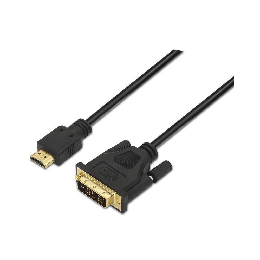 Cable HDMI Aisens A117-0090/ DVI Macho - HDMI Macho/ 1.8m/ Negro