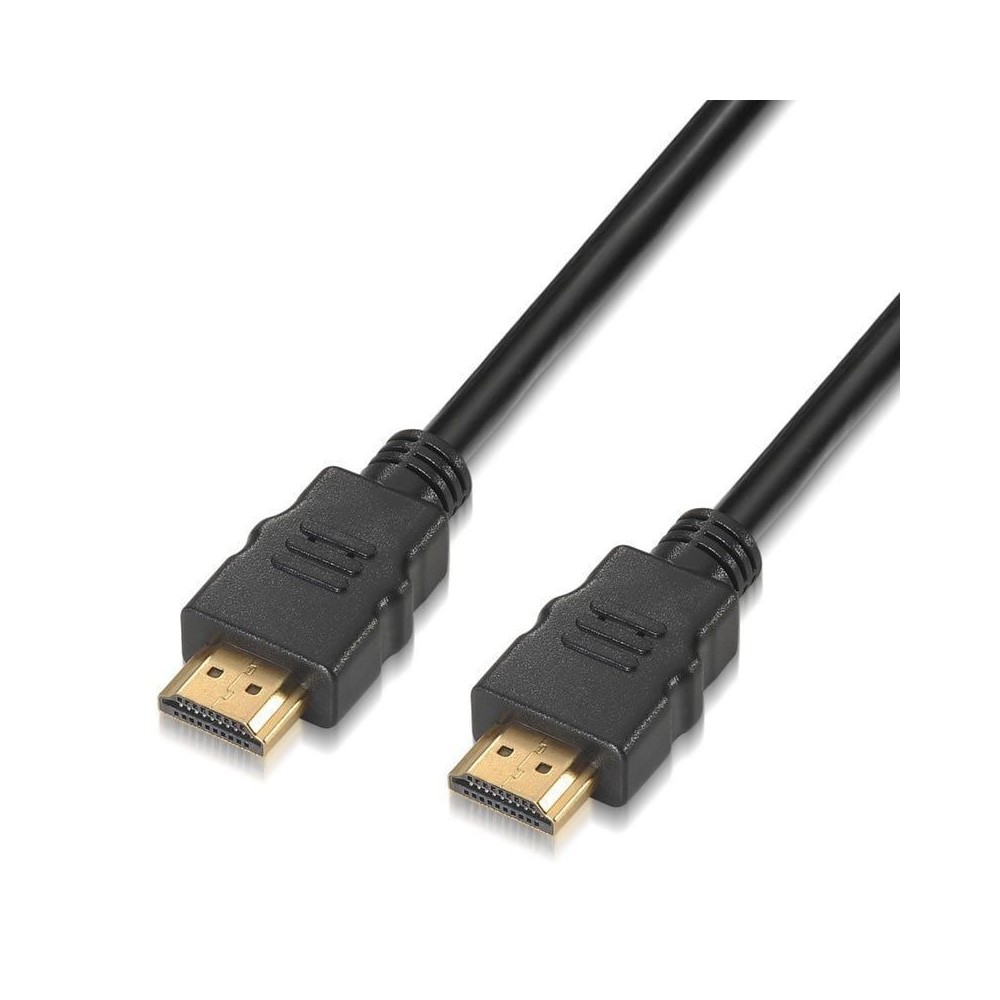 Cable HDMI 2.0 4K Aisens A120-0122/ HDMI Macho - HDMI Macho/ Hasta 10W/ 2250Mbps/ 3m/ Certificado/ Negro