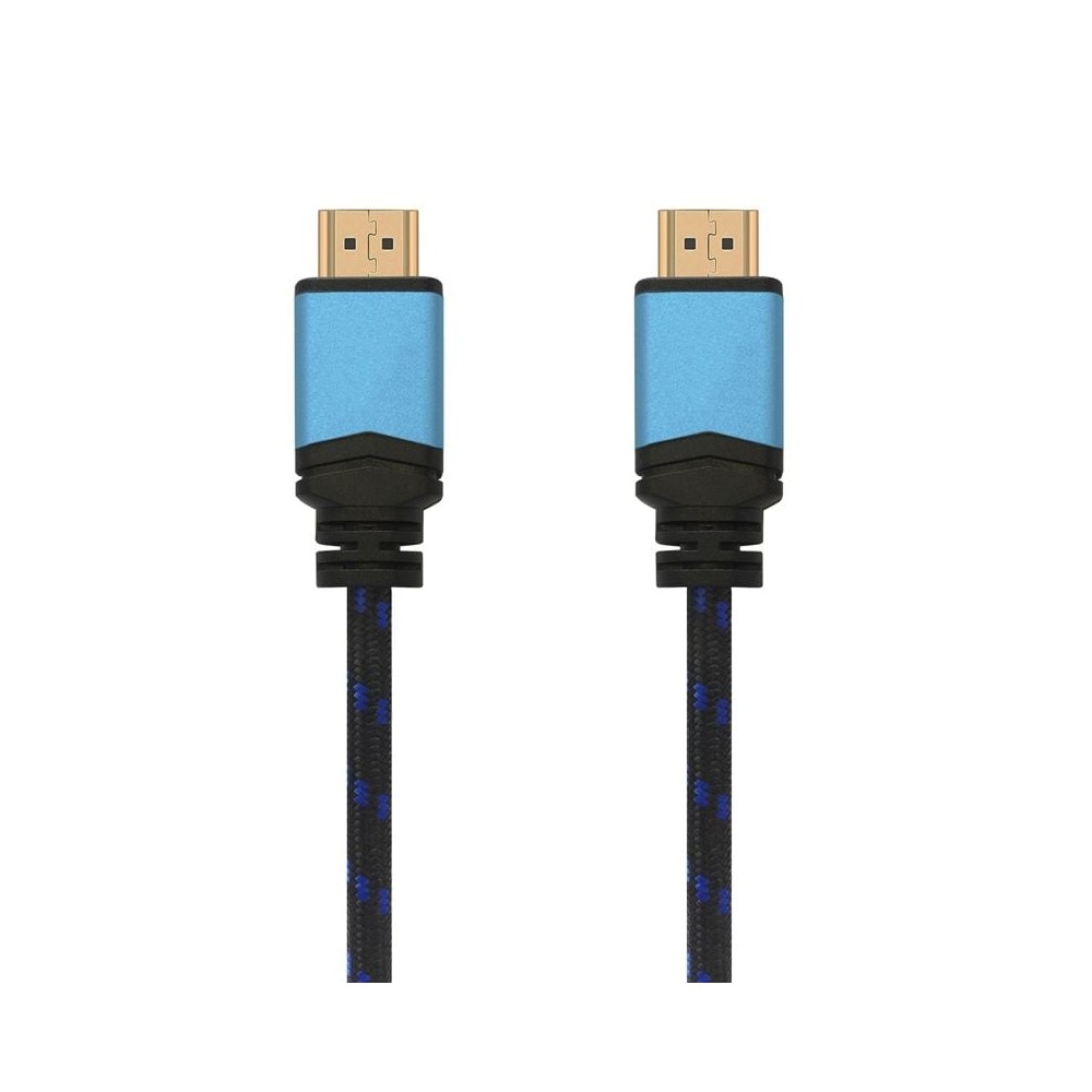 Cable HDMI 2.0 4K Aisens A120-0358/ HDMI Macho - HDMI Macho/ 3m/ Negro/ Azul