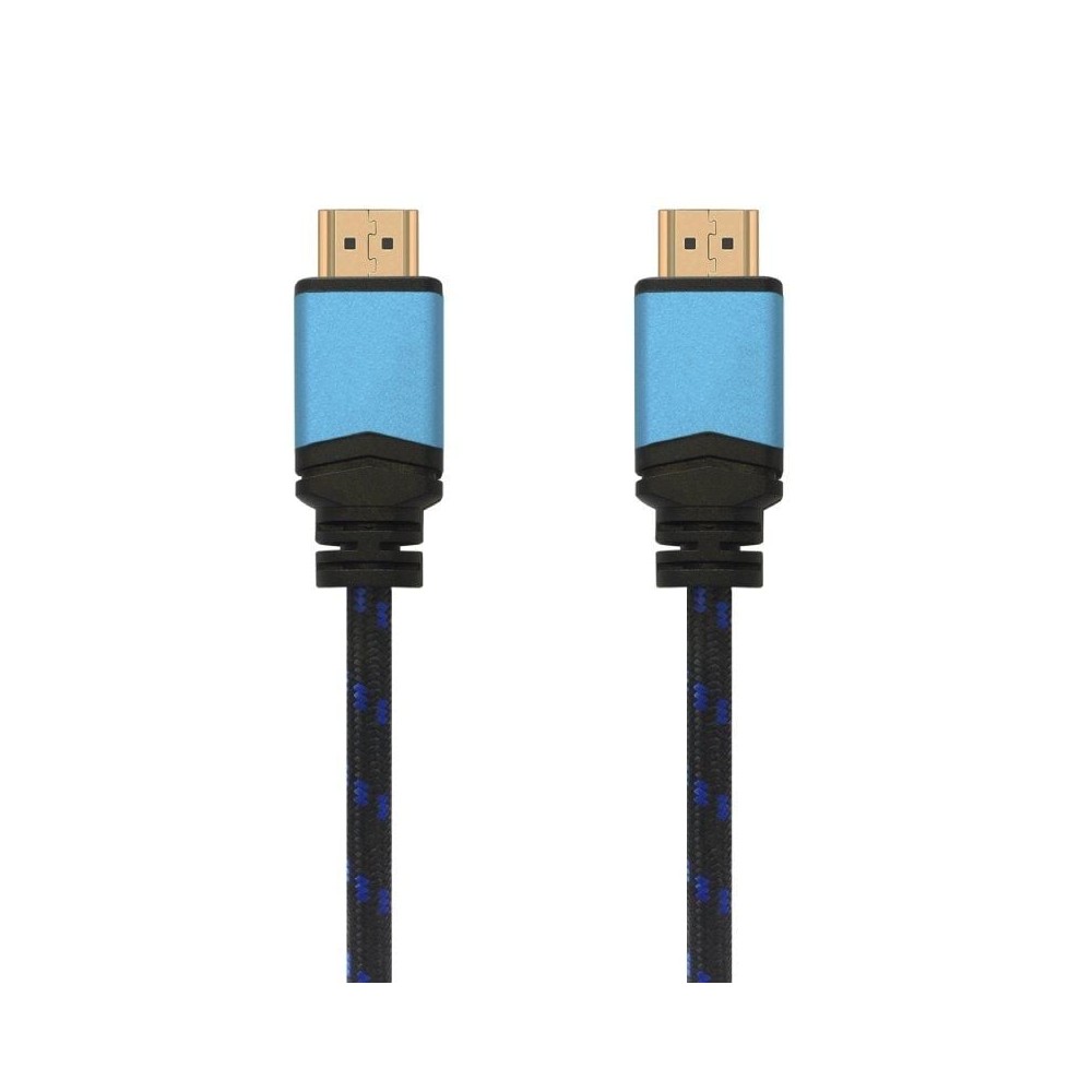 Cable HDMI 2.0 4K Aisens A120-0360/ HDMI Macho - HDMI Macho/ 10m/ Negro y Azul