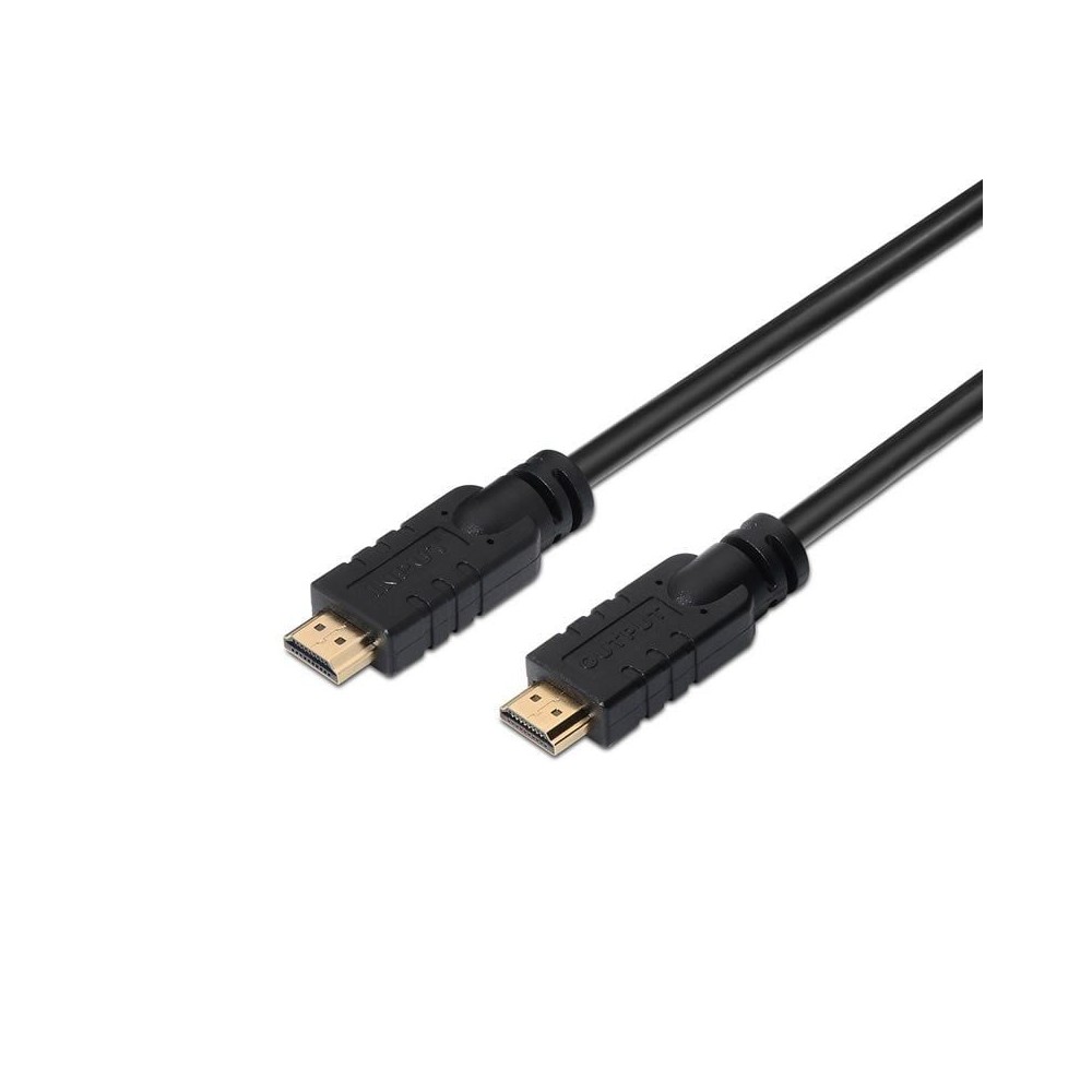 Cable HDMI 2.0 4K Aisens A120-0373/ HDMI Macho - HDMI Macho/ 15m/ Negro