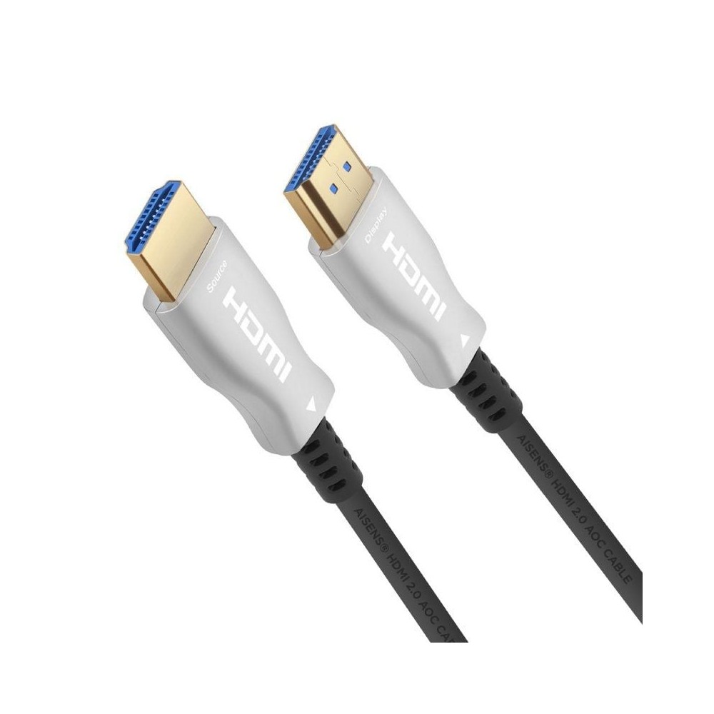 Cable HDMI 2.0 AOC 4K Aisens A148-0377/ HDMI Macho - HDMI Macho/ 15m/ Negro