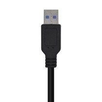 Cable USB 3.0 Aisens A105-0447/ USB Macho - USB Macho/ 5Gbps/ 2m/ Negro