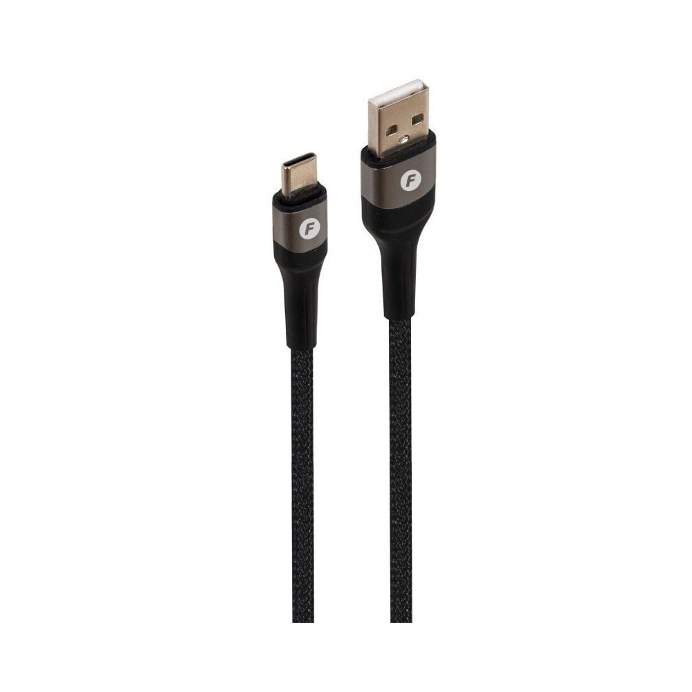 Cable USB 2.0 Tipo-C Fonestar USB-CA/ USB Tipo-C Macho - USB Macho/ 480Mbps/ 1m/ Negro