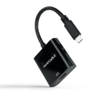 Conversor Nanocable 10.16.4102-BK/ USB Tipo-C Macho - HDMI Hembra/ 15cm/ Negro | NANO CABLE