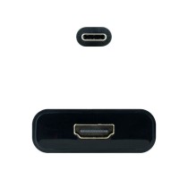 Conversor Nanocable 10.16.4102-BK/ USB Tipo-C Macho - HDMI Hembra/ 15cm/ Negro | NANO CABLE