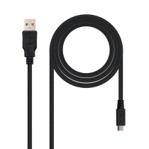 Cable USB 2.0 Nanocable 10.01.0500/ USB Macho - MicroUSB Macho/ 80cm/ Negro | NANO CABLE