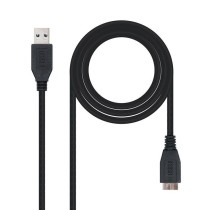 Cable USB 3.0 Nanocable 10.01.1101-BK/ USB Macho - MicroUSB Macho/ 1m/ Negro | NANO CABLE