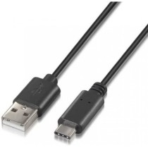 Cable USB 2.0 Tipo-C Nanocable 10.01.2100/ USB Tipo-C Macho - USB Macho/ 480Mbps/ 50cm/ Negro | NANO CABLE