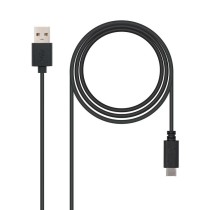 Cable USB 2.0 Nanocable 10.01.2101/ USB Tipo-C Macho - USB Macho/ 480Mbps/ 1m/ Negro | NANO CABLE
