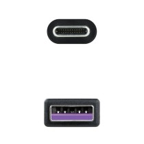 Cable USB 2.0 Nanocable 10.01.2101-L150/ USB Tipo-C Macho - USB Macho/ 480Mbps/ 1.5m/ Negro | NANO CABLE