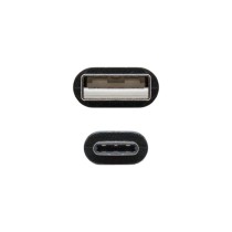 Cable USB 2.0 Nanocable 10.01.2102/ USB Tipo-C Macho - USB Macho/ 480Mbps/ 2m/ Negro | NANO CABLE