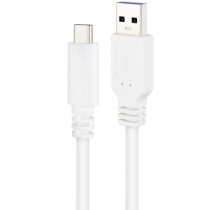 Cable USB 2.0 Nanocable 10.01.2102-W/ USB Tipo-C Macho - USB Macho/ 480Mbps/ 2m/ Blanco | NANO CABLE