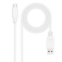 Cable USB 2.0 Nanocable 10.01.2103-W/ USB Tipo-C Macho - USB Macho/ 480Mbps/ 3m/ Blanco | NANO CABLE