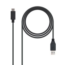 Cable USB 3.1 Nanocable 10.01.4001/ USB Tipo-C Macho - USB Macho/ 1m/ Negro | NANO CABLE