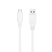 Cable USB 3.1 Tipo-C Nanocable 10.01.4001-W/ USB Tipo-C Macho - USB Macho/ 10Gbps/ 1m/ Blanco | NANO CABLE
