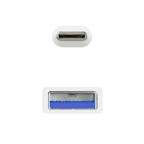 Cable USB 3.1 Tipo-C Nanocable 10.01.4001-W/ USB Tipo-C Macho - USB Macho/ 10Gbps/ 1m/ Blanco | NANO CABLE