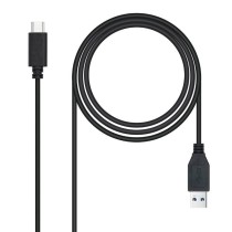 Cable USB 3.1 Tipo-C Nanocable 10.01.4002/ USB Tipo-C Macho - USB Macho/ 10Gbps/ 2m/ Negro | NANO CABLE