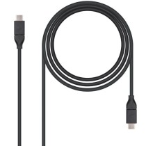Cable USB 3.1 Nanocable 10.01.4101/ USB Tipo-C Macho - USB Tipo-C Macho/ 1m/ Negro | NANO CABLE