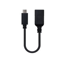 Cable USB 3.1 Nanocable 10.01.4201/ USB Tipo-C Macho - USB Hembra/ 15cm/ Negro | NANO CABLE