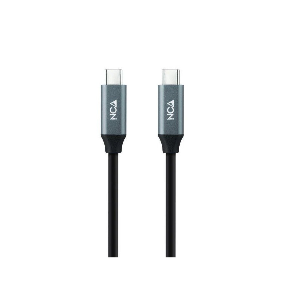 Cable USB 3.2 Tipo-C Nanocable 10.01.4303/ USB Tipo-C Macho - USB Tipo-C Macho/ 3m/ Gris y Negro | NANO CABLE
