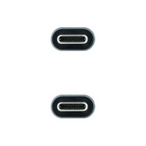 Cable USB 3.2 Tipo-C Nanocable 10.01.4303/ USB Tipo-C Macho - USB Tipo-C Macho/ 3m/ Gris y Negro | NANO CABLE