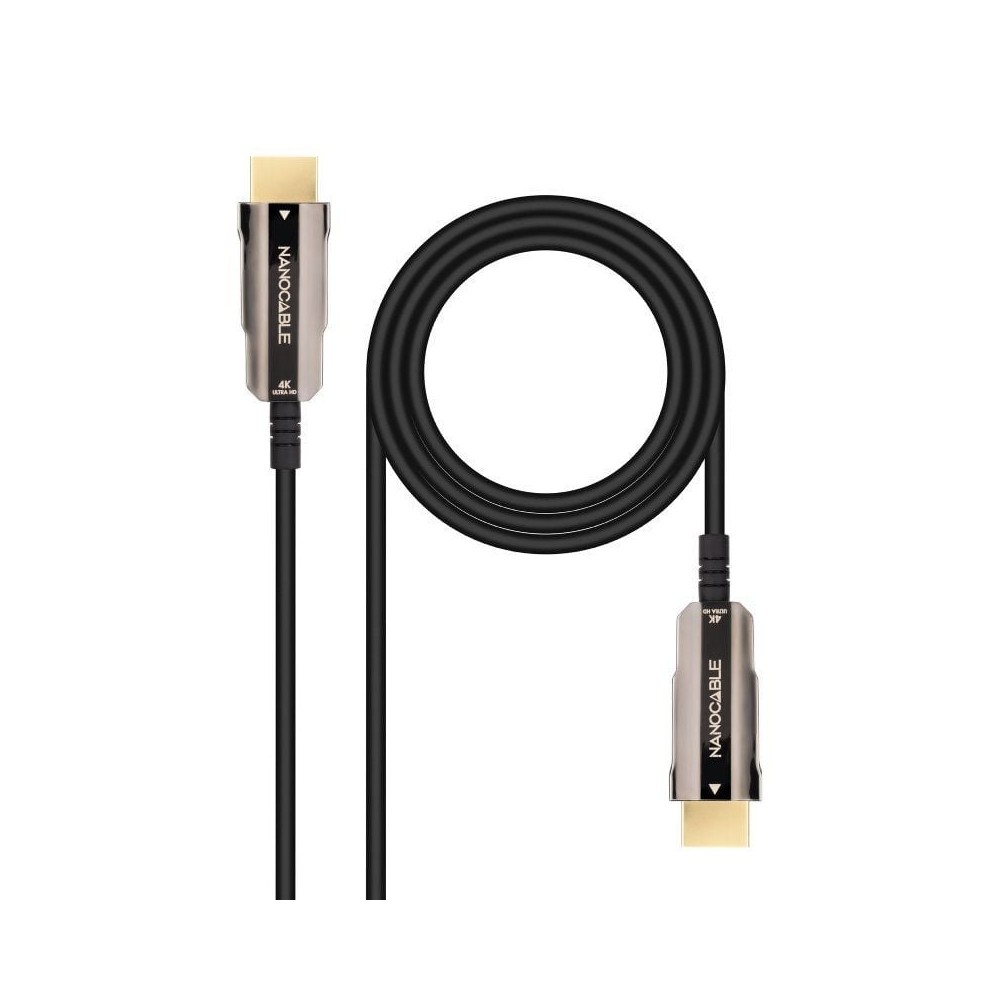 Cable HDMI 2.0 4K Nanocable 10.15.2010/ HDMI Macho - HDMI Macho/ 10m/ Negro | NANO CABLE