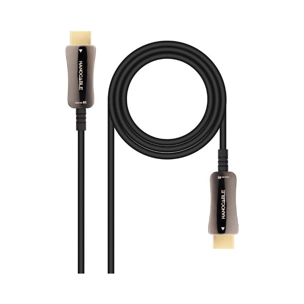 Cable HDMI 2.1 AOC 8K Nanocable 10.15.2120/ HDMI Macho - HDMI Macho/ 20m/ Negro | NANO CABLE