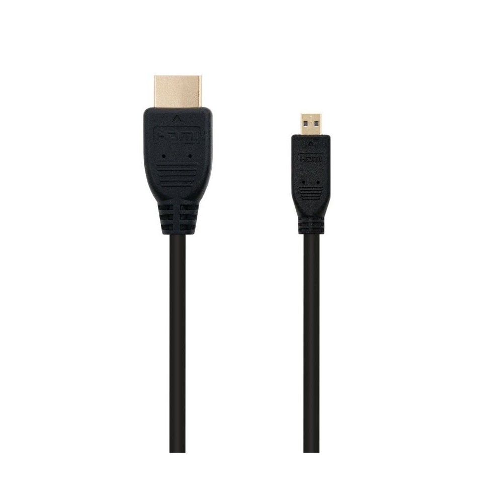 Cable Micro HDMI Nanocable 10.15.3502/ HDMI Macho - Micro HDMI Macho/ 1.8m/ Negro | NANO CABLE