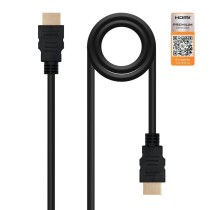 Cable HDMI 2.0 4K Nanocable 10.15.3601/ HDMI Macho - HDMI Macho/ 1m/ Certificado/ Negro | NANO CABLE