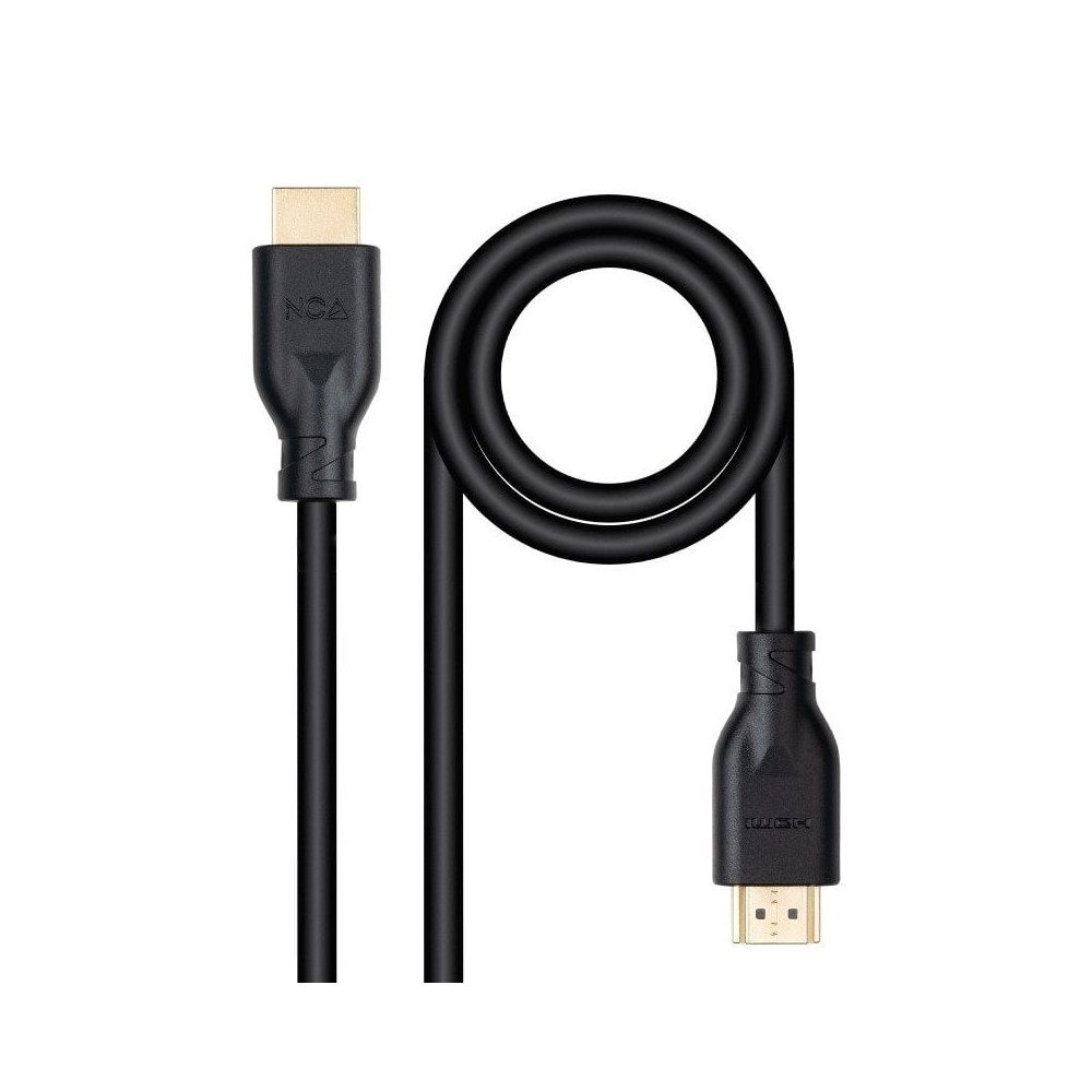 Cable HDMI 2.0 4K CCS Nanocable 10.15.3901/ HDMI Macho - HDMI Macho/ 1m/ Negro | NANO CABLE