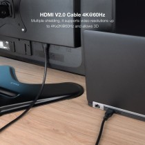 Cable HDMI 2.0 4K CCS Nanocable 10.15.3903/ HDMI Macho - HDMI Macho/ 3m/ Negro | NANO CABLE
