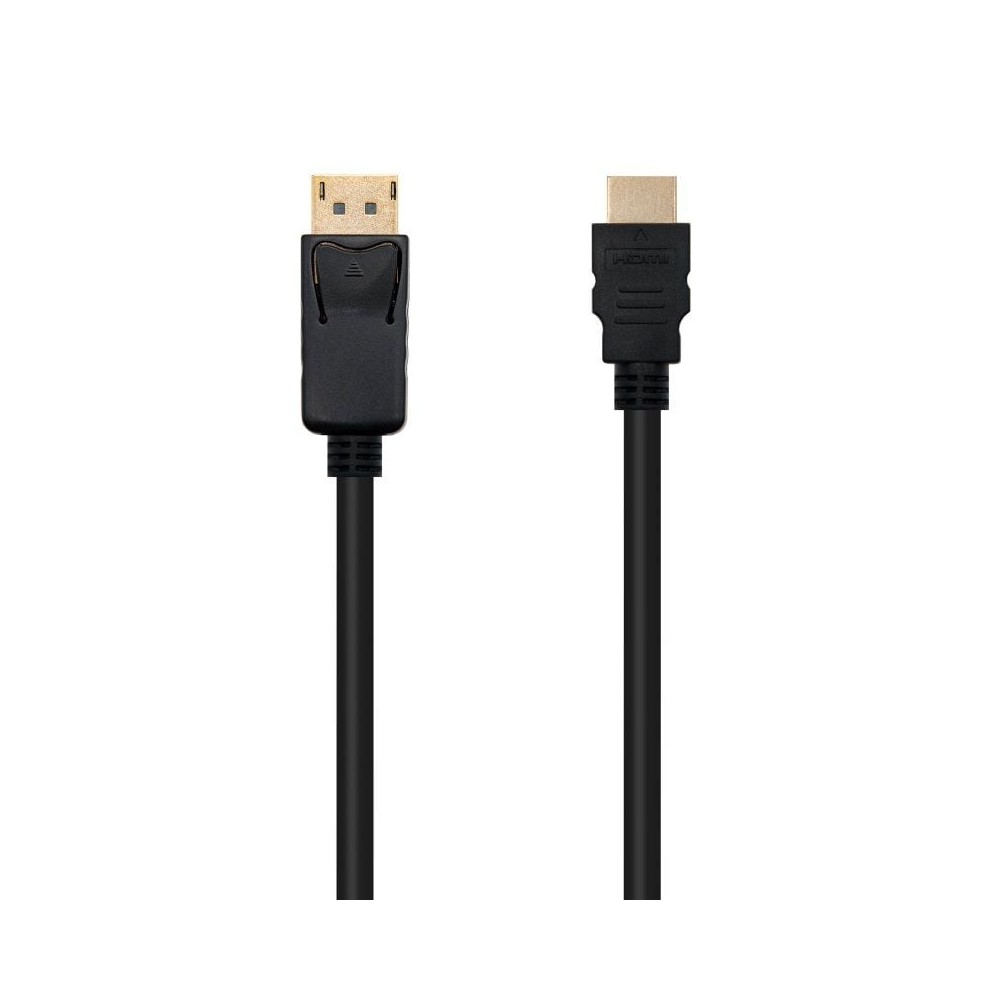 Cable Conversor Nanocable 10.15.4301/ Displayport Macho - HDMI Macho/ 1m/ Negro | NANO CABLE