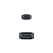 Cable Conversor Nanocable 10.15.5102/ USB Tipo-C Macho - HDMI Macho/ 1.8m/ Negro | NANO CABLE